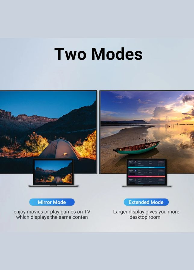 Кабель USB 3.1 Type-C M - HDMI M, 1.5m 90° 4K 60 Гц PVC Black Vention (315142641)