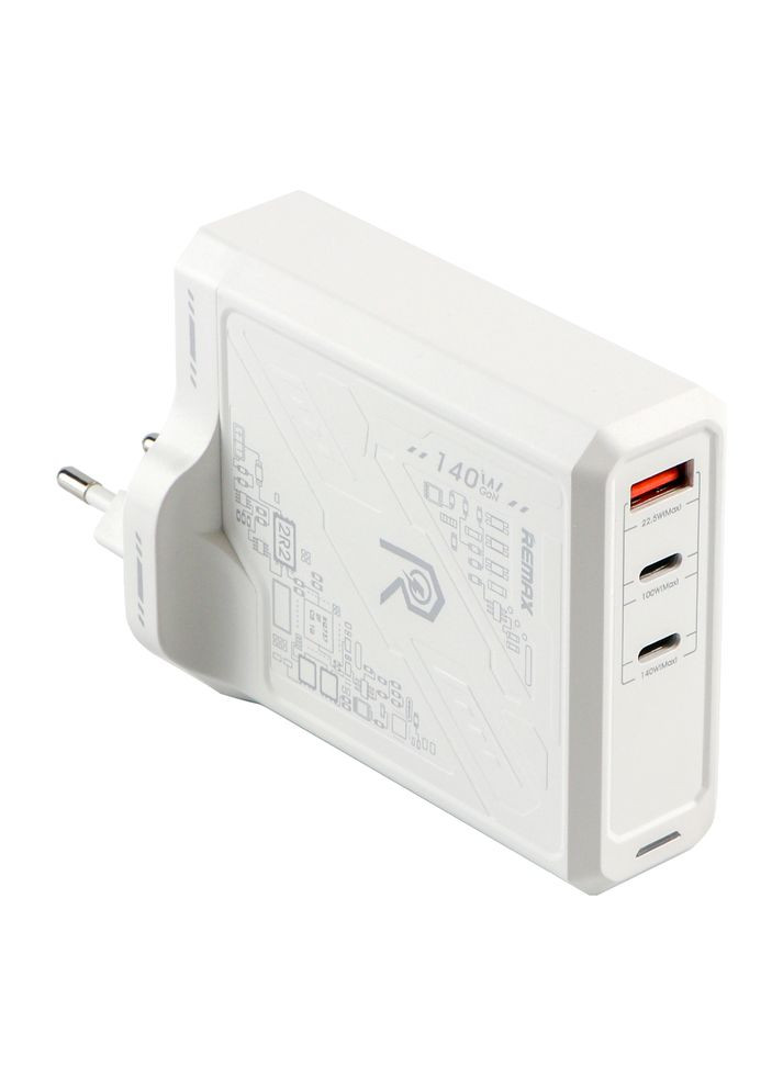 Сетевое Зарядное Устройство RP-U106 140W 2C+1A GaN Цвет Белый Remax (337994436)