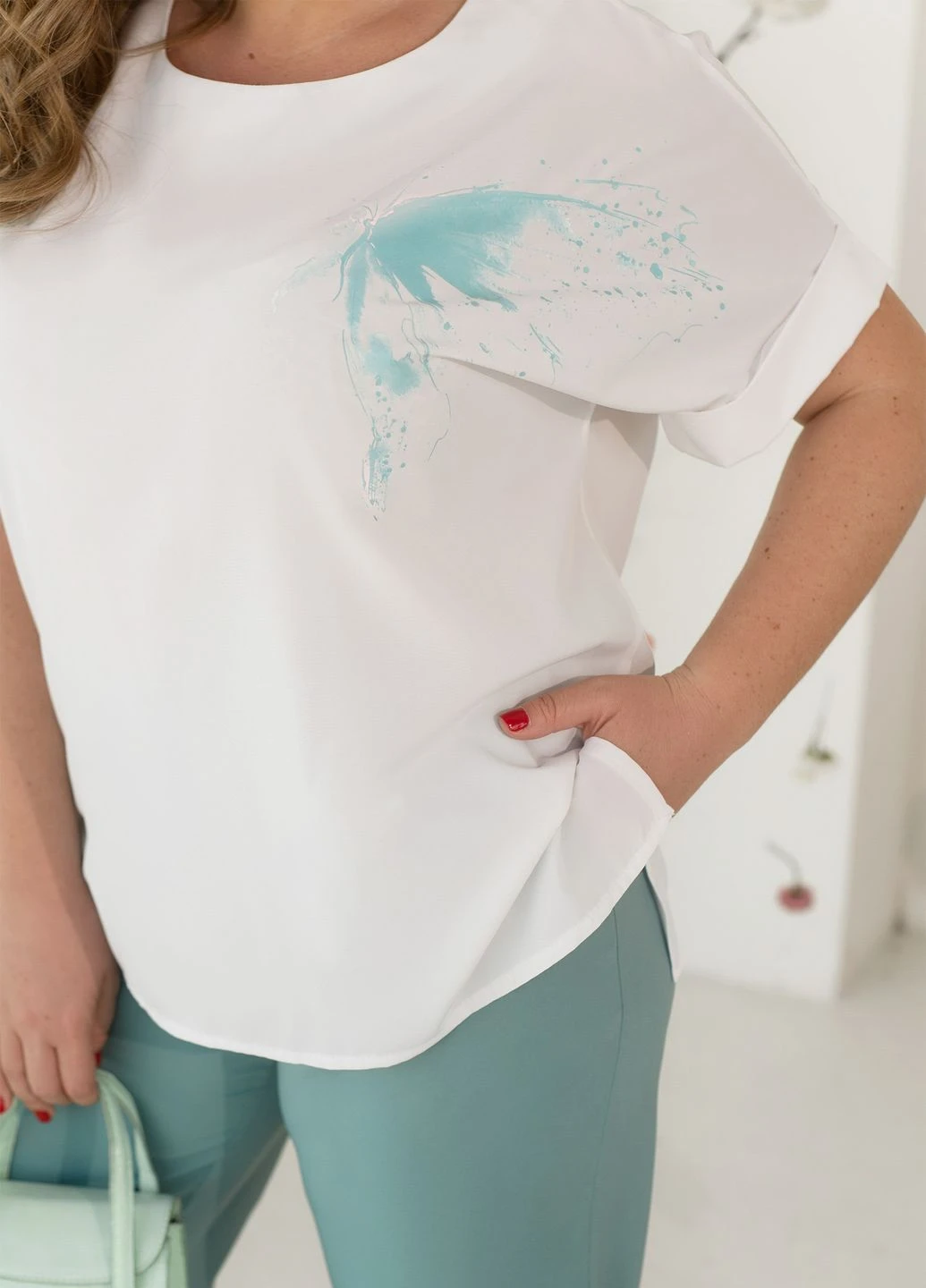 Женский летний брючный костюм из софта No Brand (292869711)