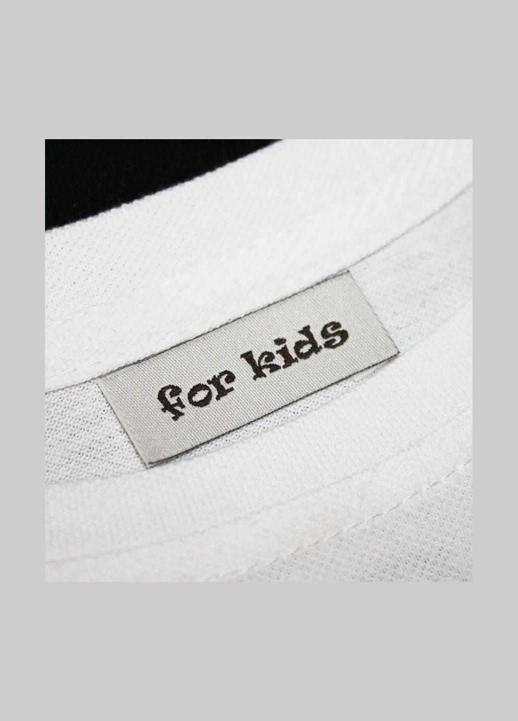 Бирка жаккардовая "For kids" бежевого цвета (6295) No Brand (335812445)