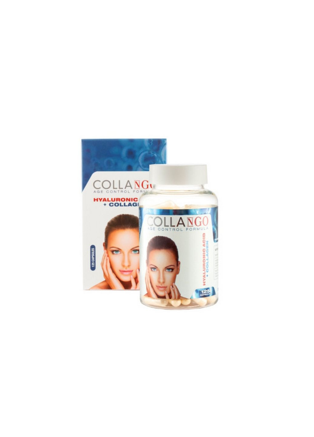 Препарат для суглобів та зв'язок Hyaluronic Acid + Collagen, 125 капсул Collango (293417434)