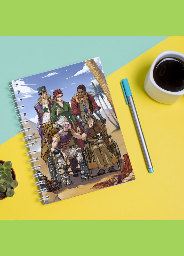 Скетчбук Sketchbook (блокнот) для рисования с принтом oJo's Bizarre Adventure - Невероятные приключения ДжоДжо 8 Кавун блокнот для малювання (316133029)