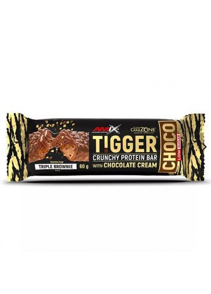 Батончик AMIX Tigger Choco Crunchy Protein Bar, 60 грам - Потрійний брауні Amix Nutrition (324608043)