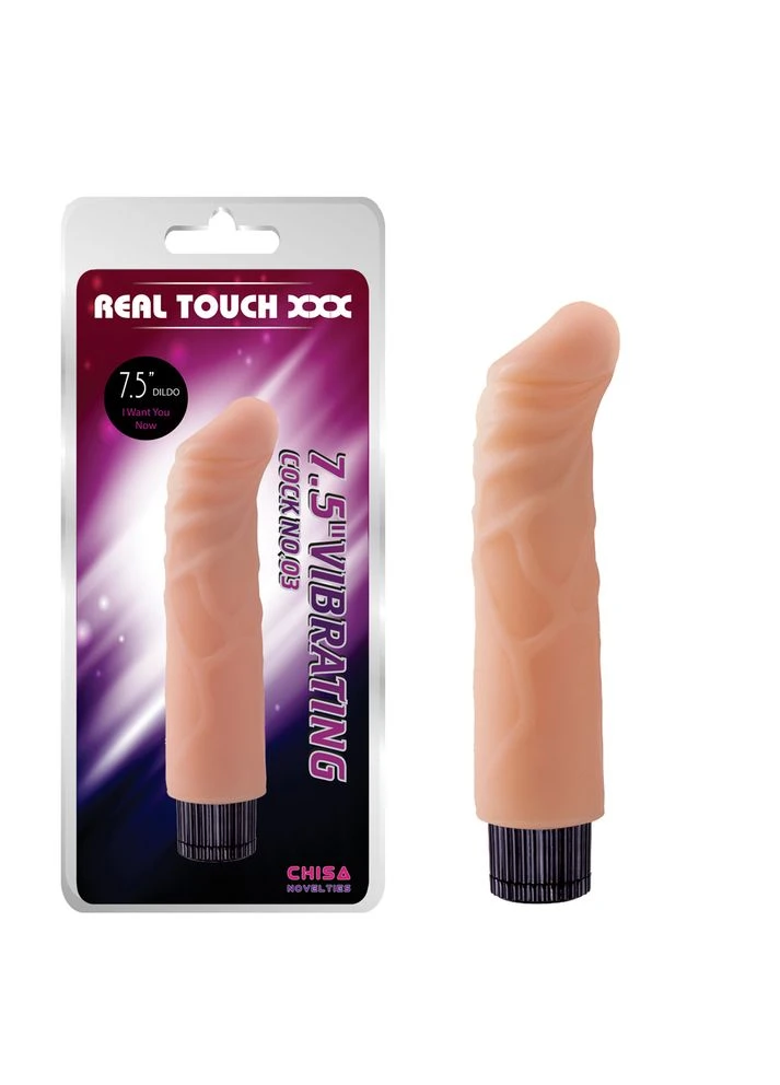 Вибратор киберкожа Real Touch 7.5 беж. Chisa (297397200)