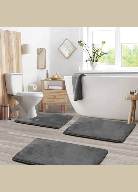 Набор ковриков в ванную и туалет No Brand smooth (279783431)