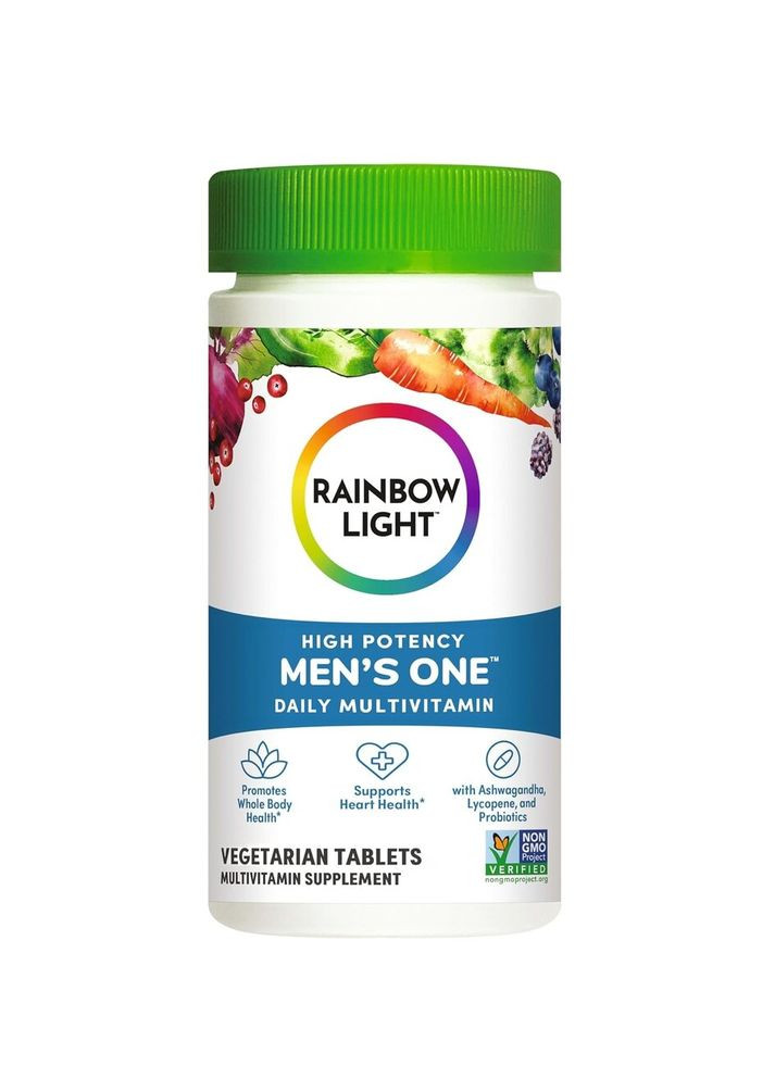 Витамины и минералы Men's One High Potency, 30 вегатаблеток для мужчин Rainbow Light (328262854)