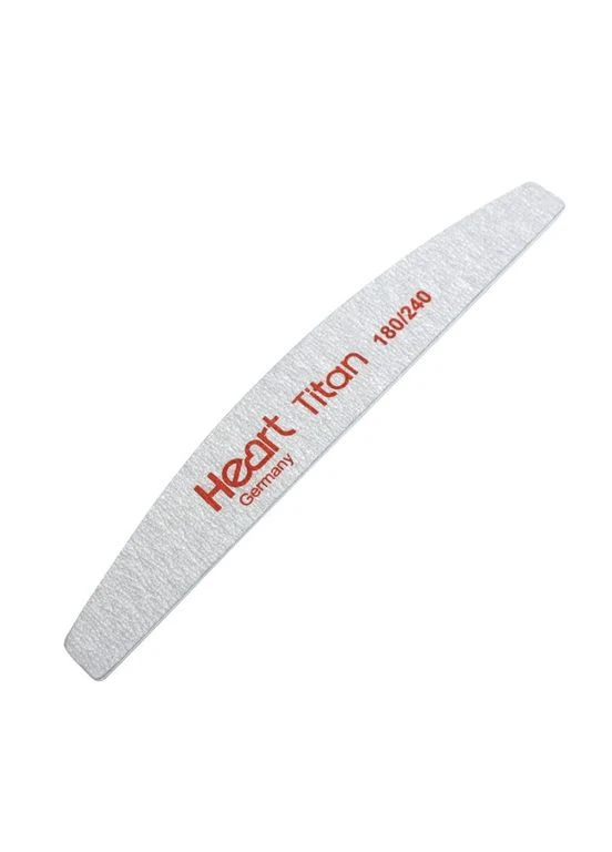 Пилочка для нігтів Titan 180/240 HALF півколо Heart (299384827)