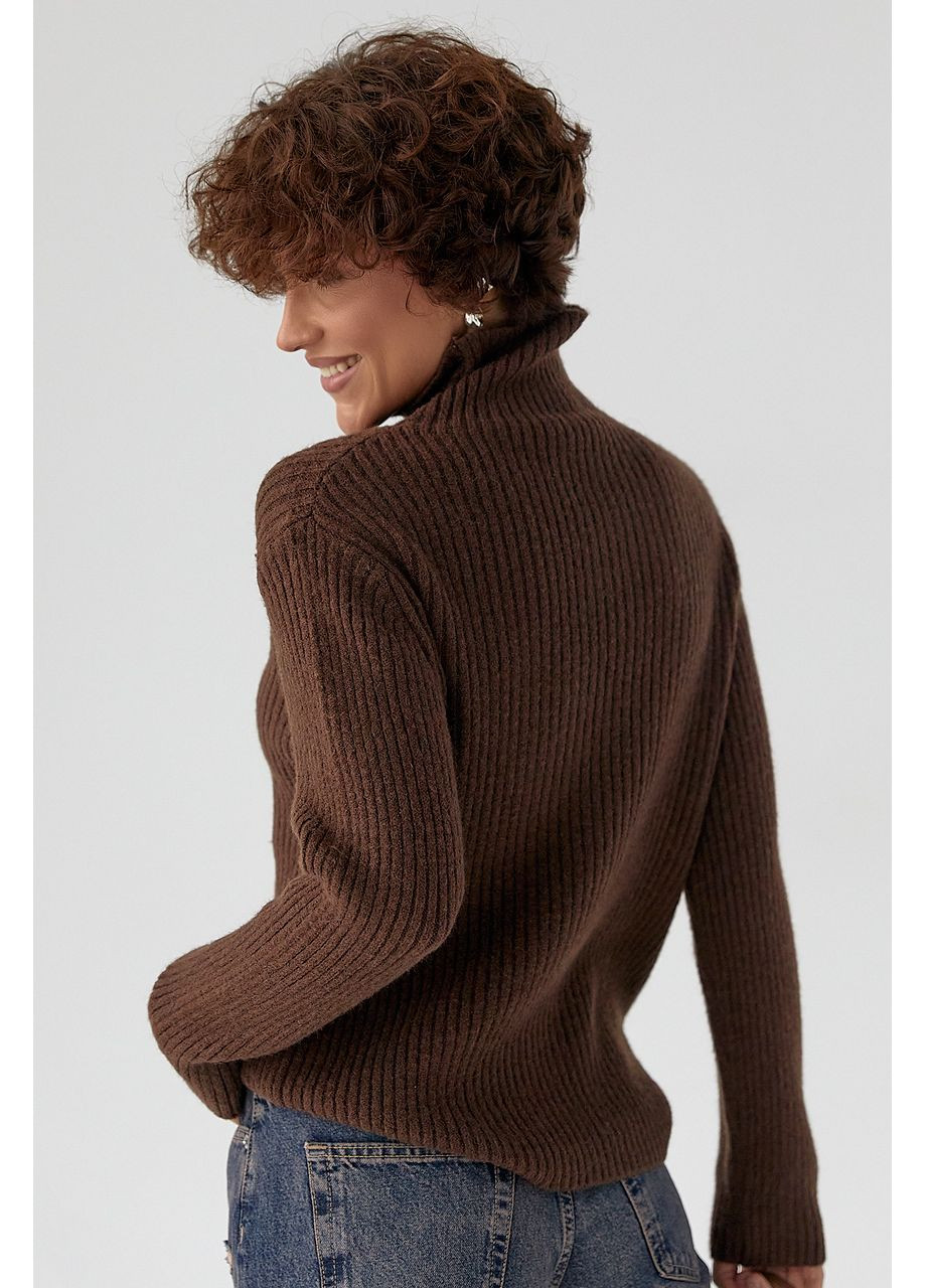 В'язаний гольф у рубчик Lurex (371334046)