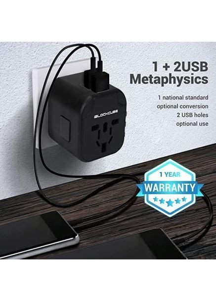 Международная универсальная туристическая розетка iBlockCube No Brand (354829046)