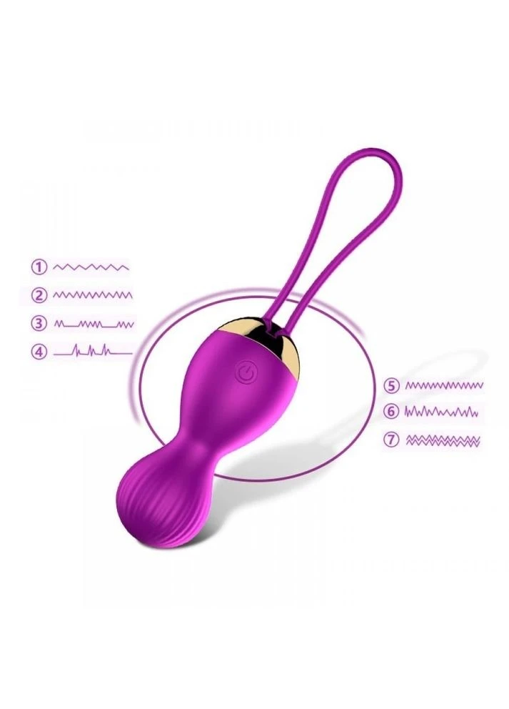 Вагинальные шарики Vibrating Silicone Kegel Balls USB 7 Function Boss Series (297134316)