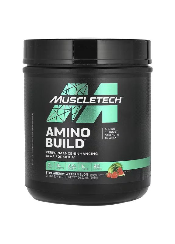 Амінокислотний комплекс Amino Build 593 g (Strawberry Watermelon) Muscletech (291848528)