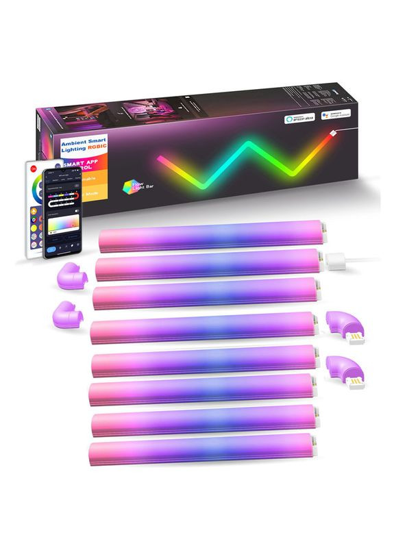 Настінний світильник Lines SAL-013B Bluetooth USB interface with app (8+4 pcs) Epik (369668263)