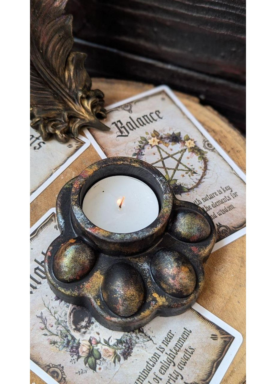 Гіпсовий підсвічник Лапка No Brand (352777710)