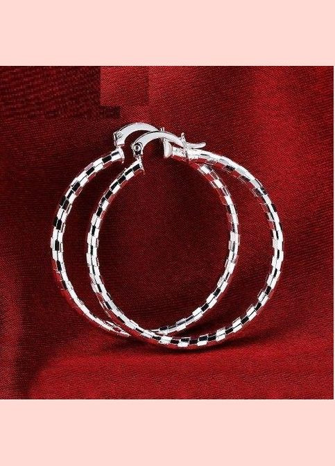 Посріблені сережки кільця 925, арт. 8082 Fashion Jewelry (338431325)