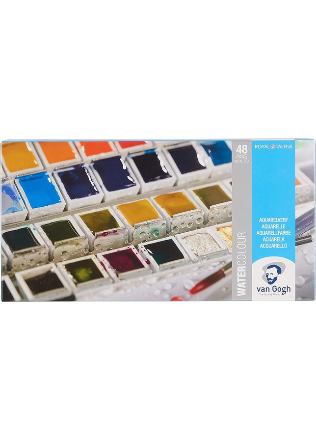 Набор акварельных красок 48 кювет+кисти Royal Talens Van Gogh (362586168)
