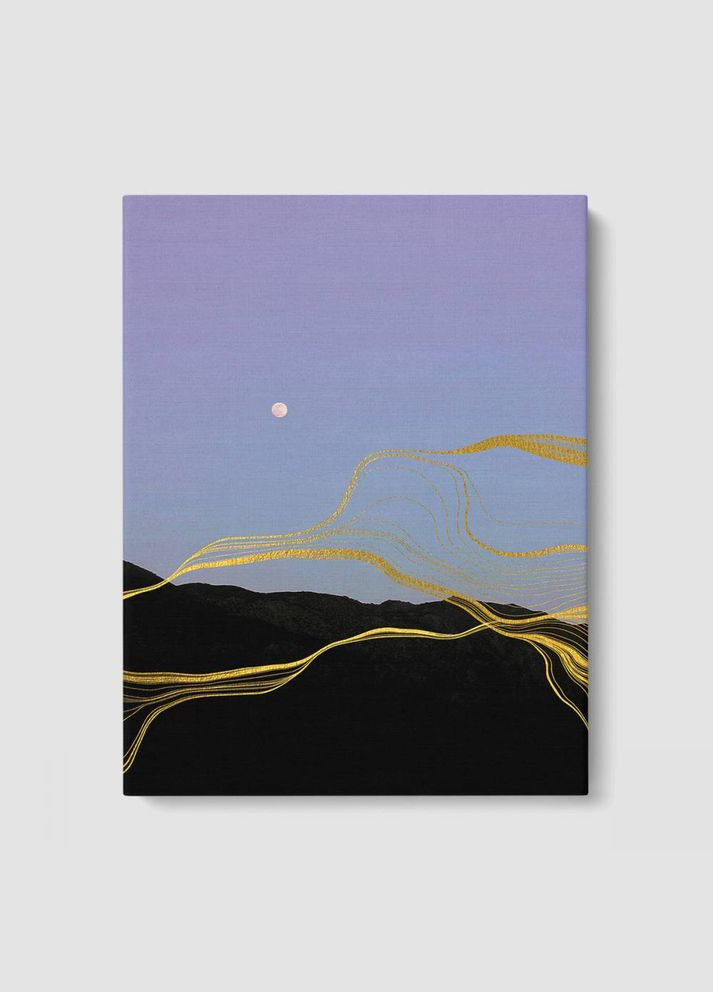 Картина Золотые волны 60x80 см (P0417) Malevich Store (333339099)