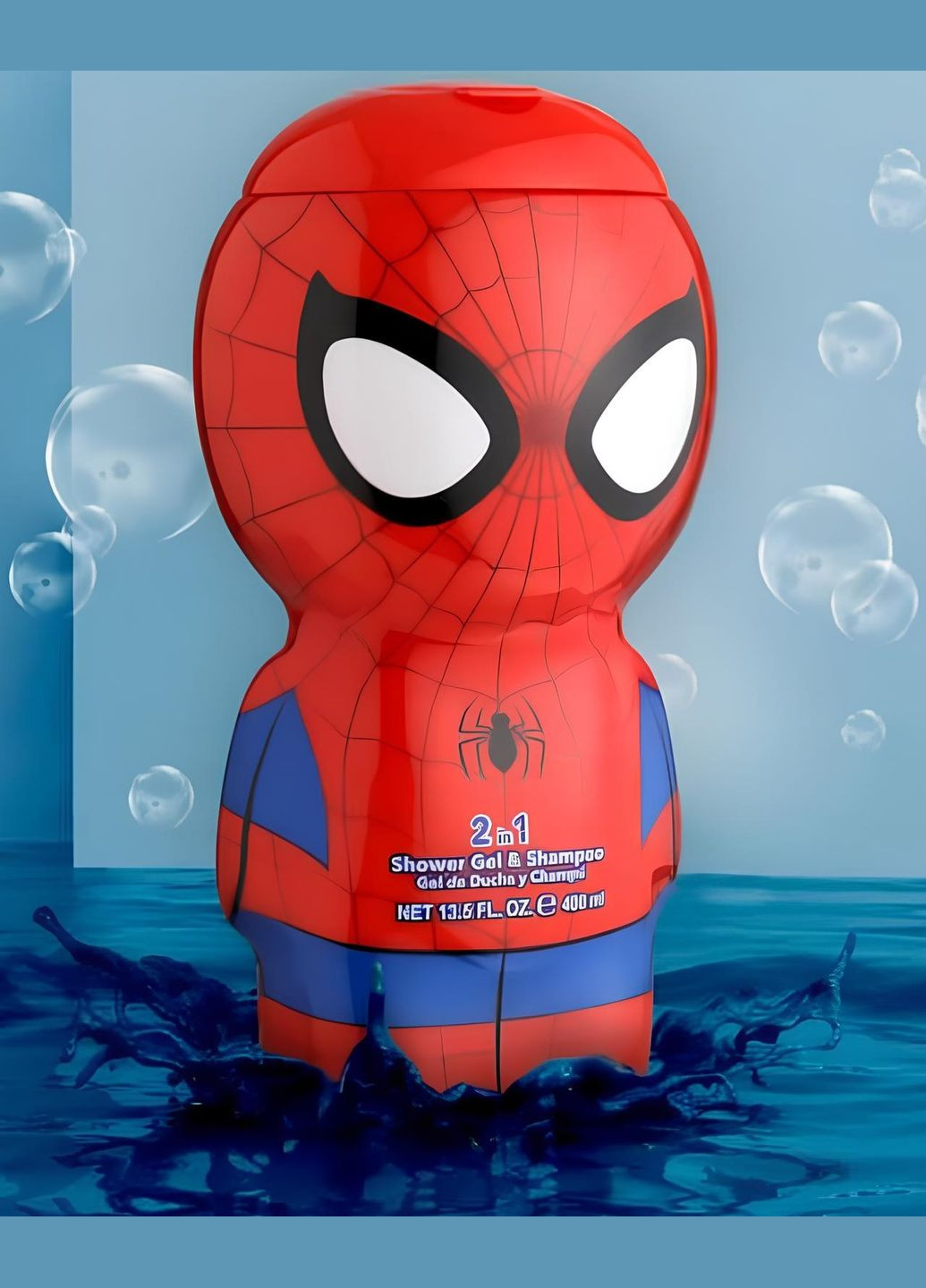 Шампунь-гель для детей Air-Val Spiderman Shower Gel & Shampoo 400 ml Air-Val International (282744620)