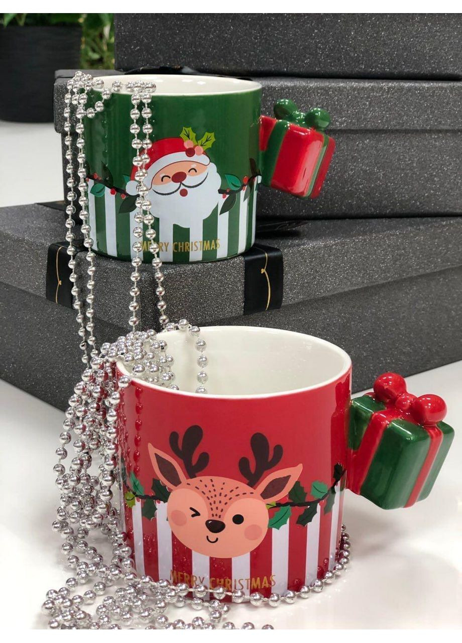 Кружка 350мл "Новогодняя" такая кружка станет ярким дополнением в вашей кухне разного цвета красный OSM (365549067)