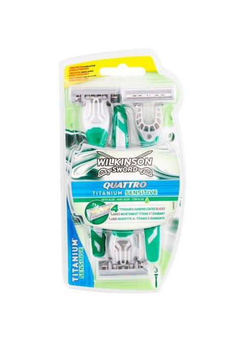 Бритва Quattro Titanium Sensitive 3шт. (4027800707706) Wilkinson Sword Quattro Titanium Sensitive 3 шт. (349822546)