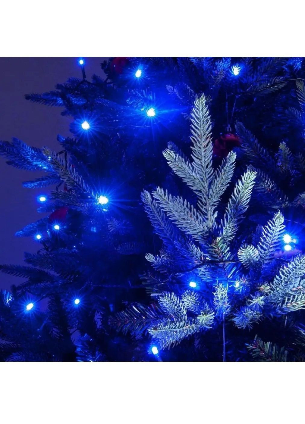 Гирлянда нить светодиодная новогодняя с работой от сети 8 режимов свечения 18 м 400 лампочек (482005-Prob) Синяя Unbranded (369501417)