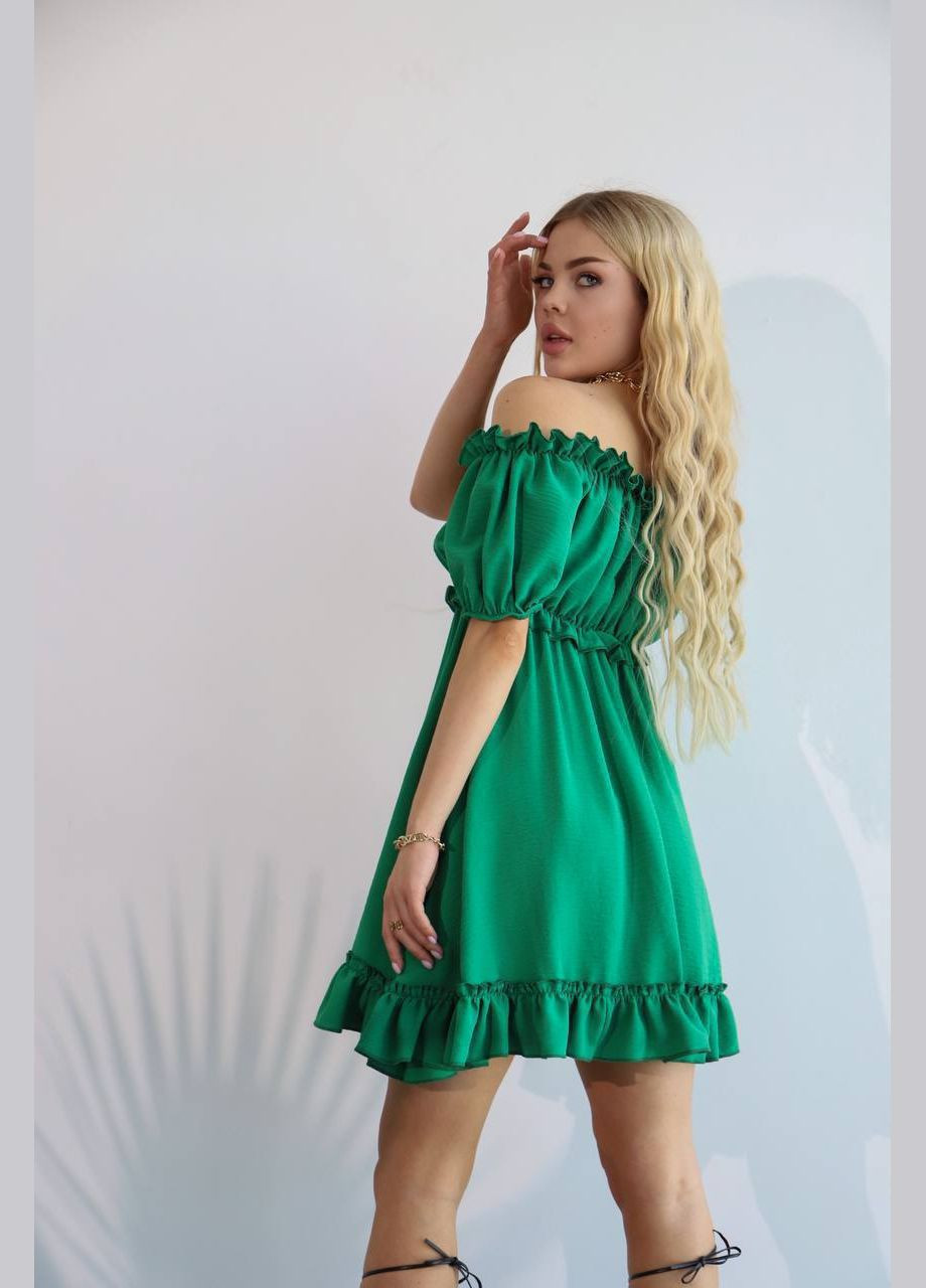 Зелена кежуал сукня N.Family однотонна