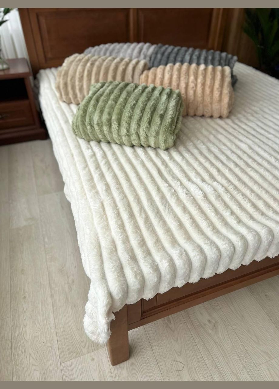 Теплый плед шарпей мягкий плюшевый Серый (П4К-Mpled002-03) No Brand (306633862)