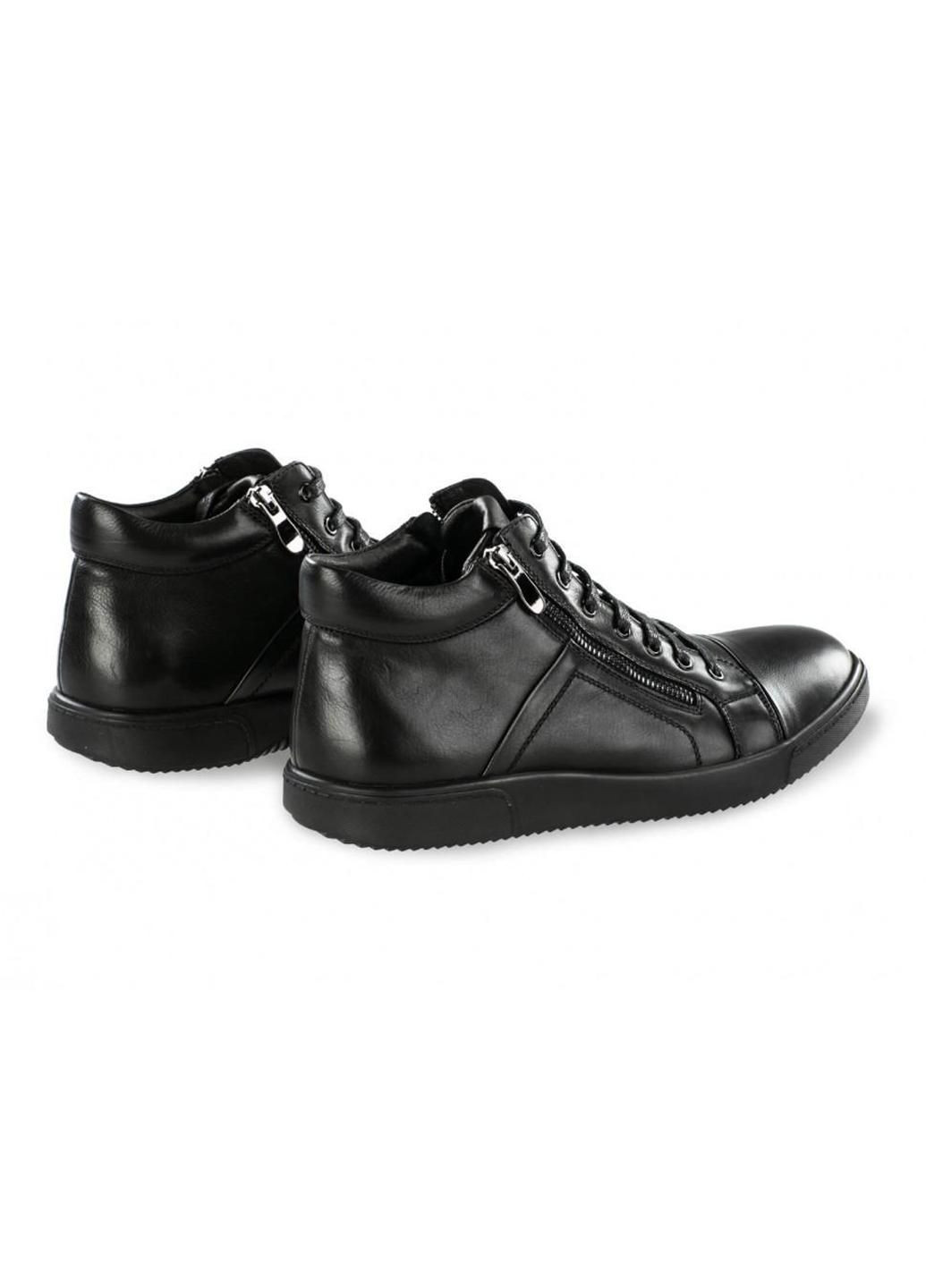 Черные зимние ботинки 7184309-б цвет черный Clemento