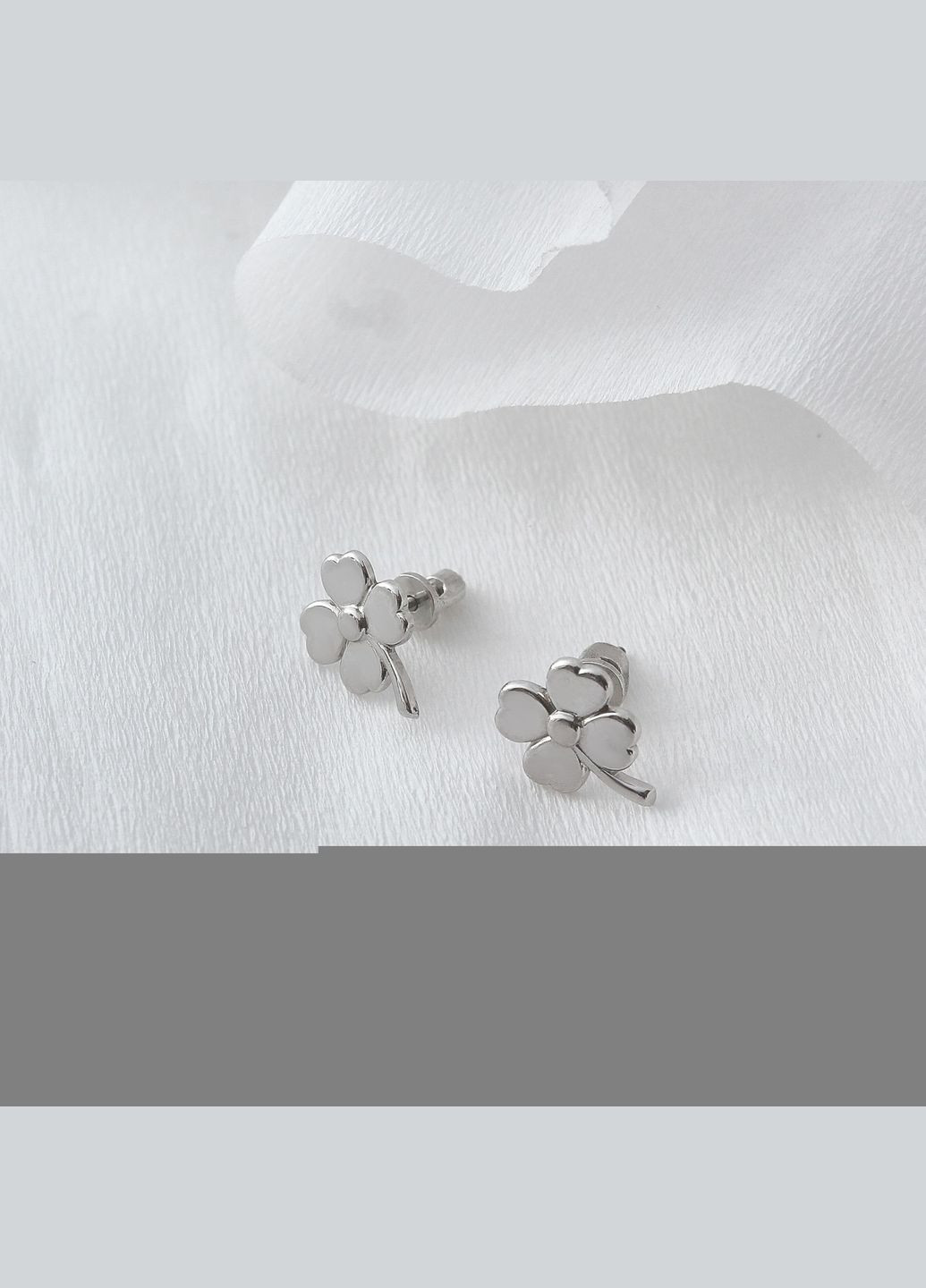 Серьги Письмо Клевера 925 Rhodium Skifska Etnika (325471182)