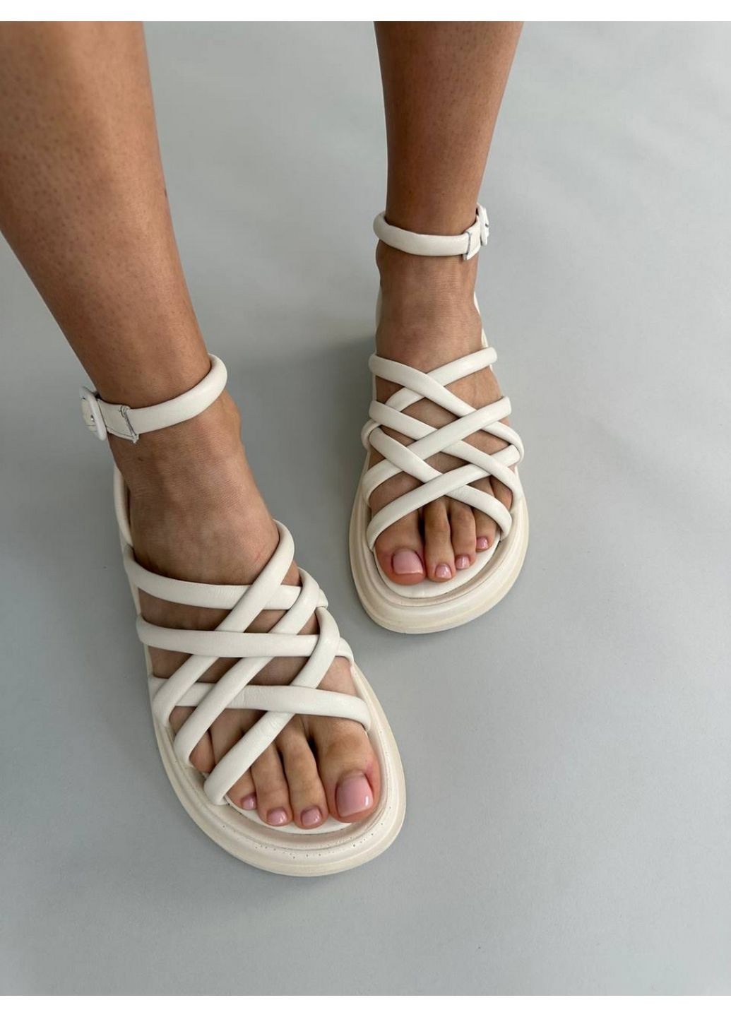 Жіночі шкіряні босоніжки (6707-3) VZUTIK (296261554)