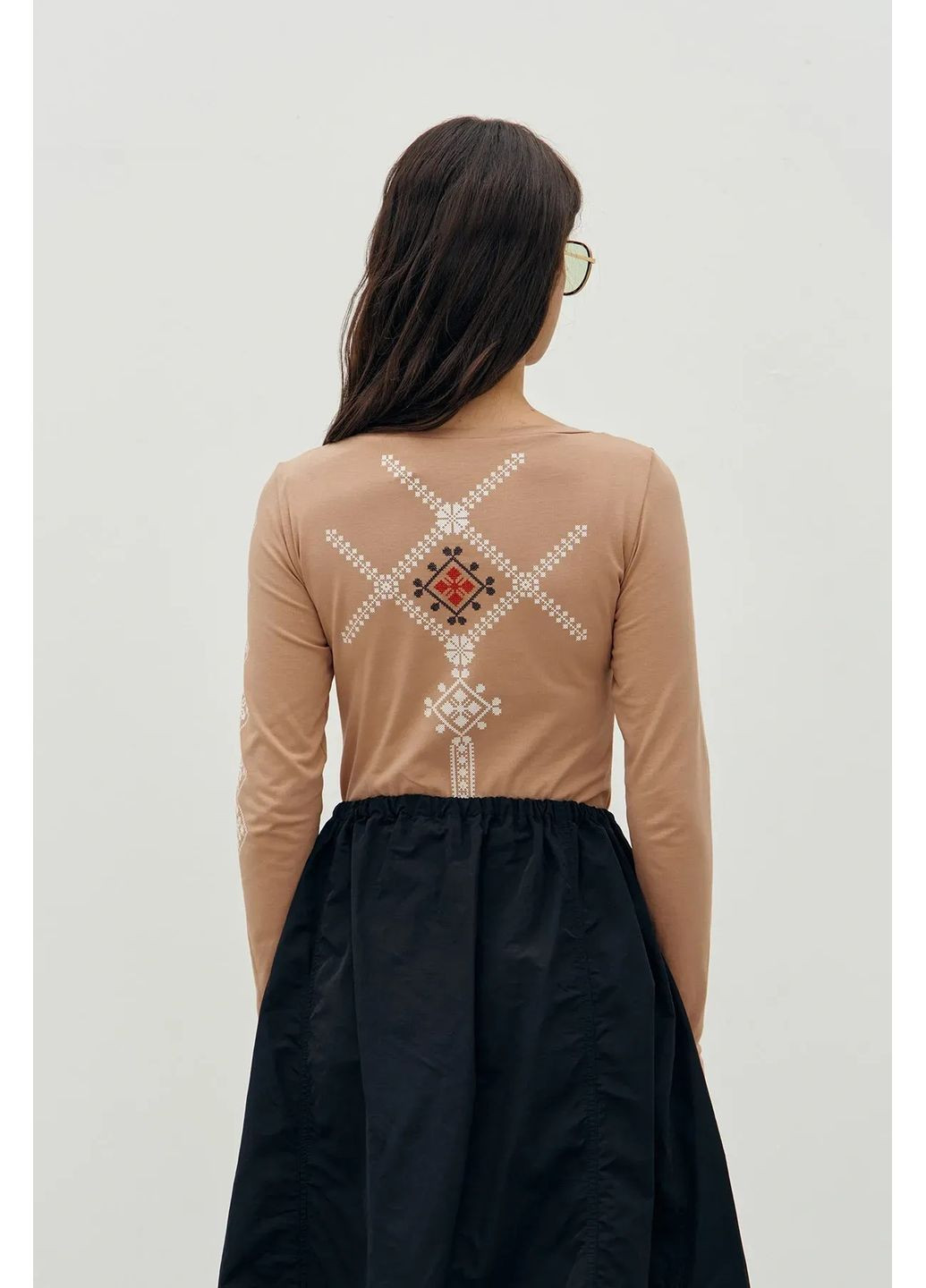 Боді з українським орнаментом, колір Бежевий Rica Mare (367831748)