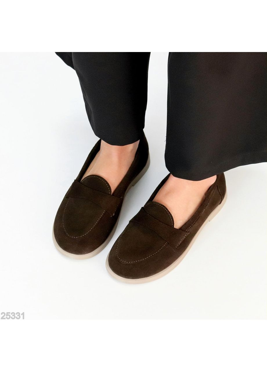 Темно-коричневые лоферы "vivi" No Brand