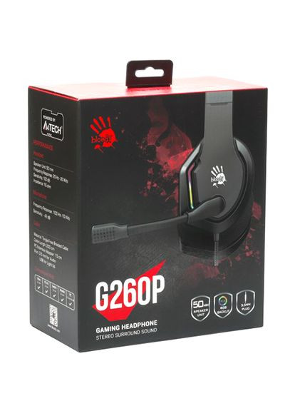 Гарнитура Bloody G260p Black A4Tech (324213021)