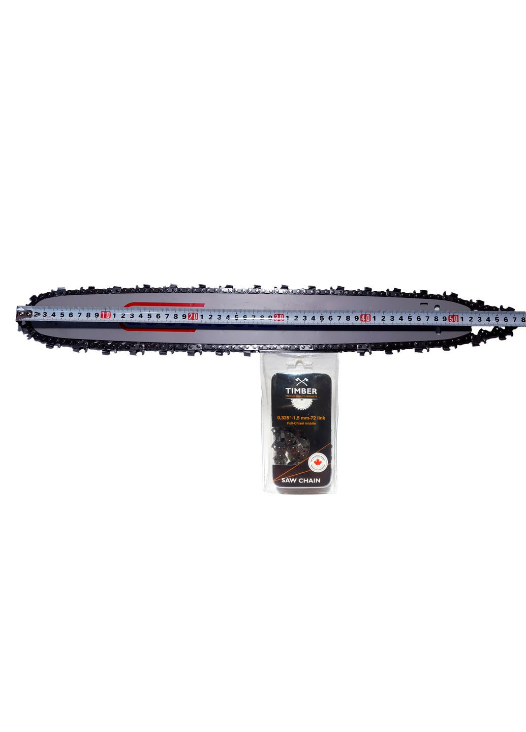 Шина и цепь Timber. На 45 шину, 72 звена, 36 режущих. Квадратный (супер) зуб GOODLUCK (365967793)