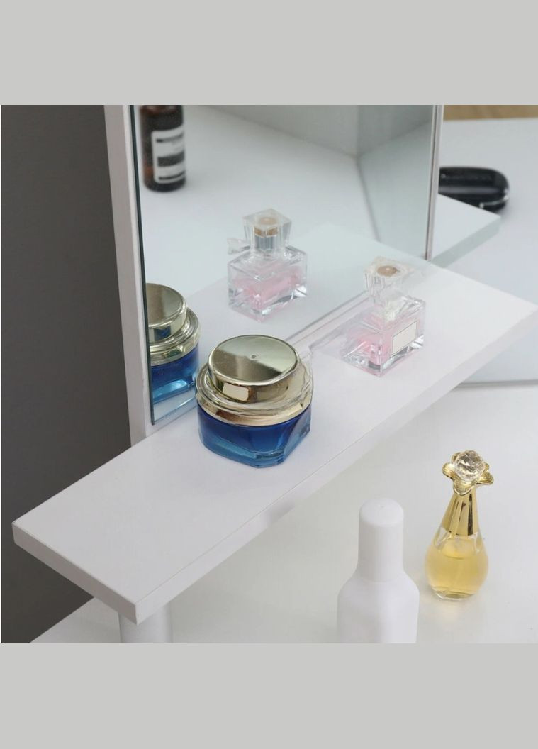 Туалетный столик TRIO угловой с зеркалом белый Chomik (362027936)