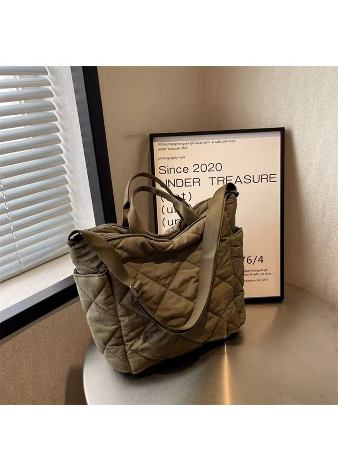 Женская городская сумка со стильным стеганым дизайном для работы, обучения, спорта, путешествий. No Brand (365244696)