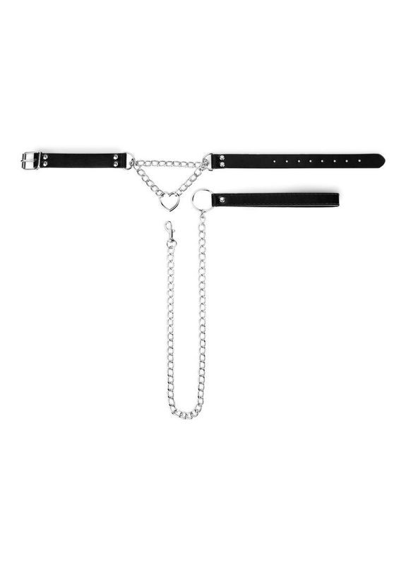 Нашийник з повідцем : Collar with Chain - Silver Bedroom Fantasies (369949085)