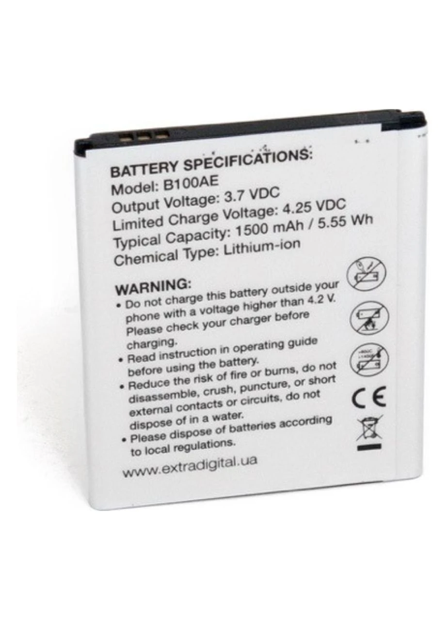 Акумулятор, батарея для Samsung Galaxy Ace 3 Duos (1500 mAh) | EXTRADIGITAL (394037696)