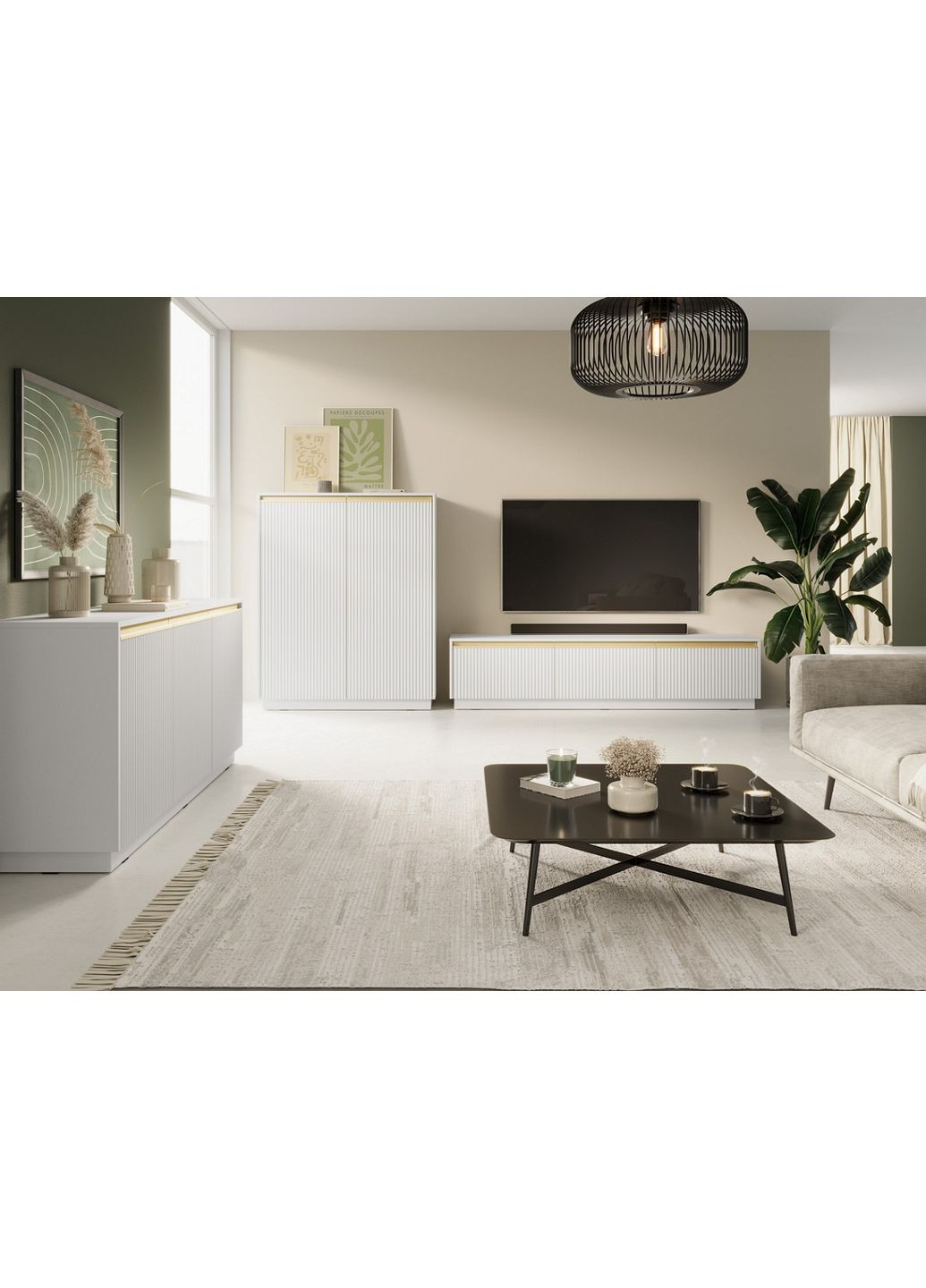 Комод Роял / Royal K154 3-дверний Білий (PFH-091292) Perfect Home (367179080)