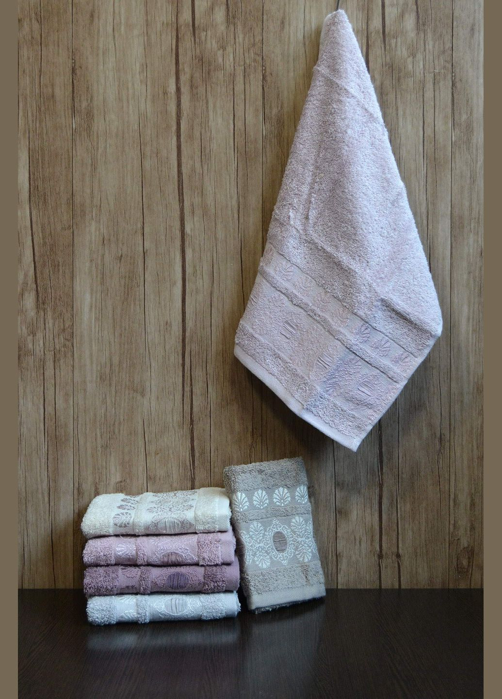 Набор кухонных полотенец 30х50 см Heidi, 6 шт Pupilla бордовый