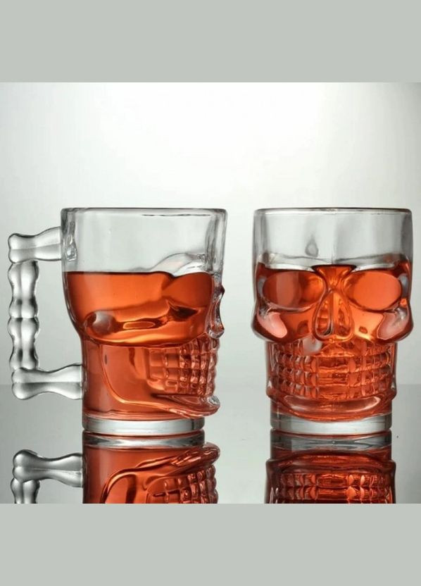 Набор бокалов для пива, кваса или чая "Череп" 2 шт. 420 мл 420-GO A-Plus (317203699)