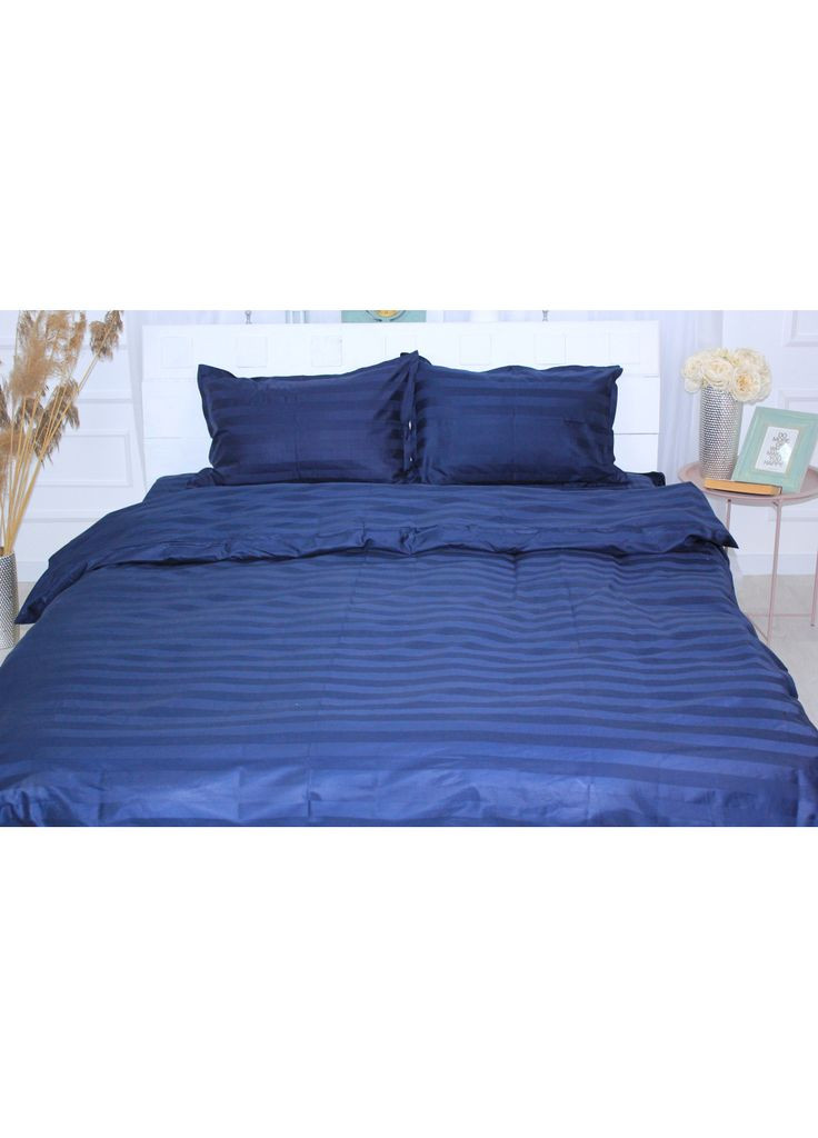 Постільна білизна (m221909) Mirson Сатин Premium-страйп Blue Sea 160х220 (366562164)