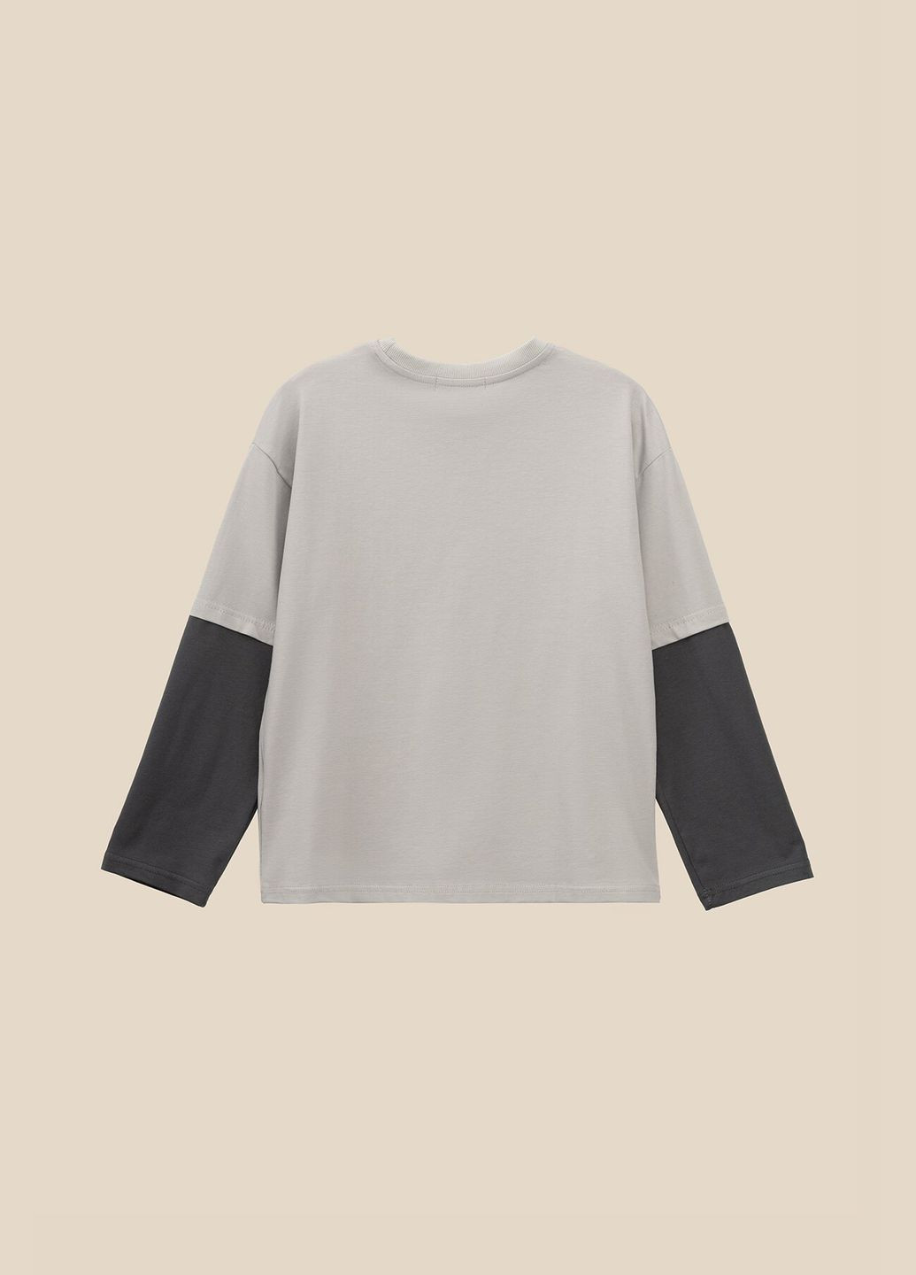 Светло-серый демисезонный лонгслив LAWA