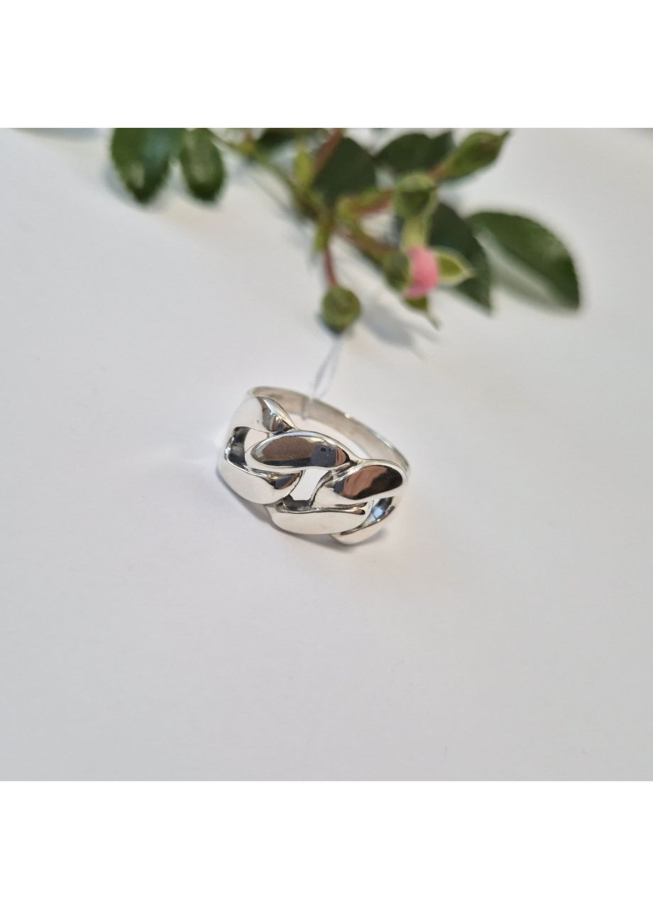 Серебряное кольцо без камней Цепь размер черненное серебро 925 пробы 1922к 4.96г Nobrand (367268844)