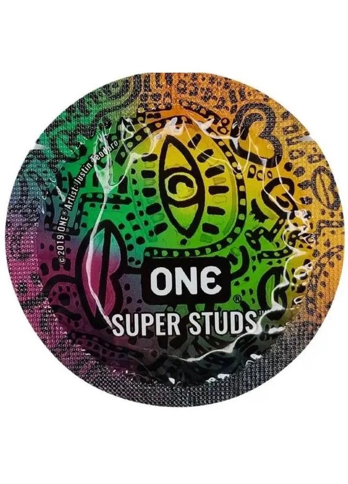Набір латексних презервативів Super Studs із точковим рельєфом (ціна за 5 шт.) One (383097090)
