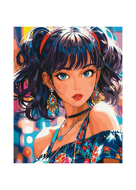 Картина по номерам Девушка с голубыми глазами 40 х 50 см (16117-AC) Art Craft (370259426)