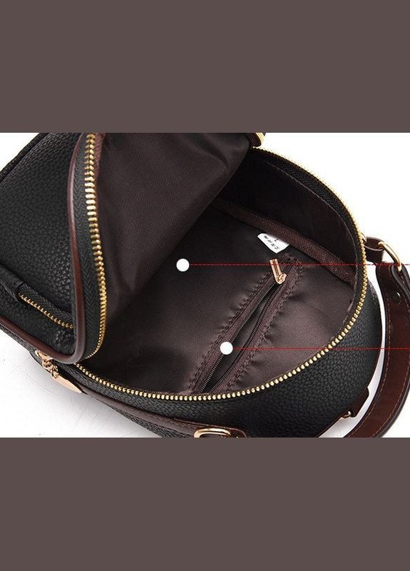 Женский мини рюкзак сумка Черный (без брелка) No Brand (301083291)