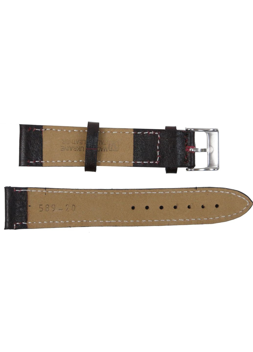 Кожаный ремешок, браслет для часов Ш20 мм коричневый Mykhail Ikhtyar (360893449)