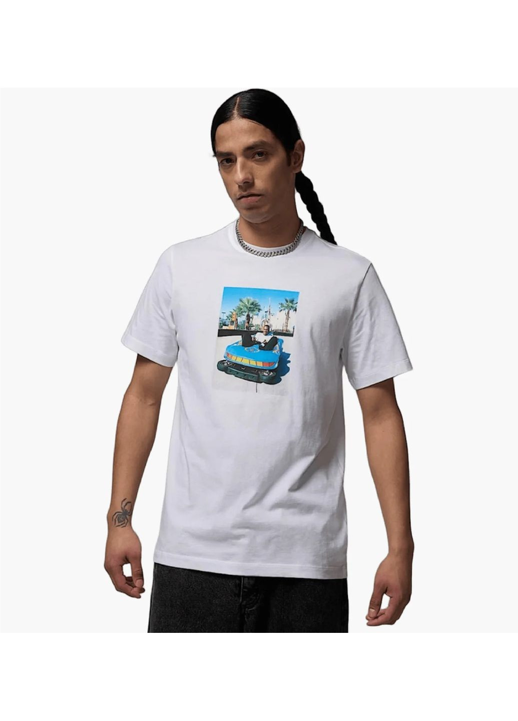 Белая футболка мужская photo tee white Air Jordan