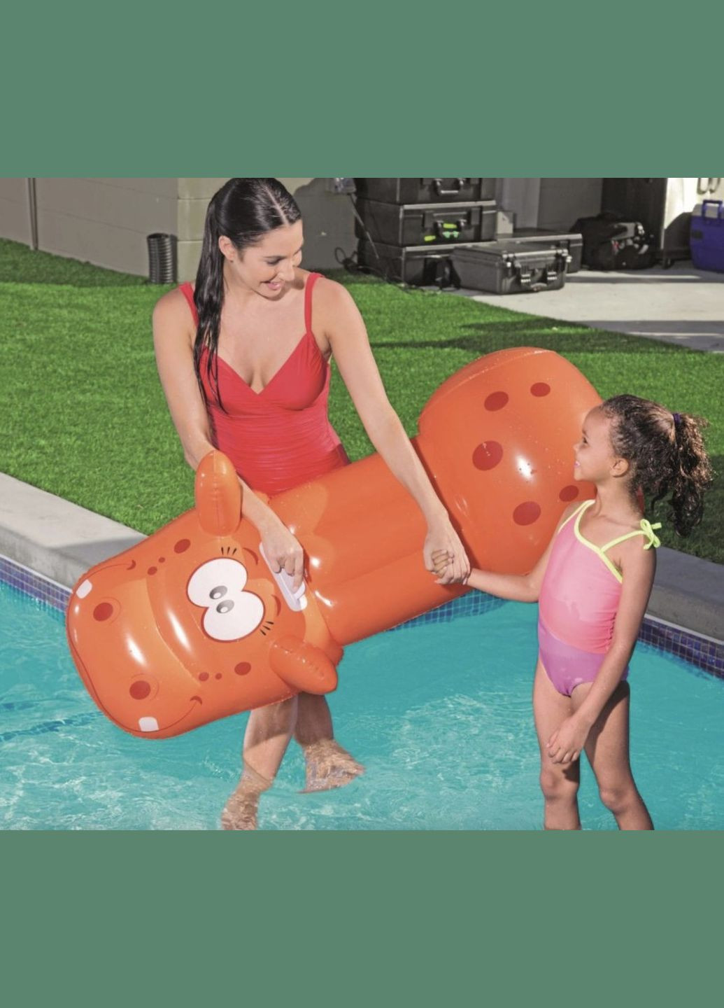 Надувний матрац дитячий 42048 Бегемот Bestway (296654044)