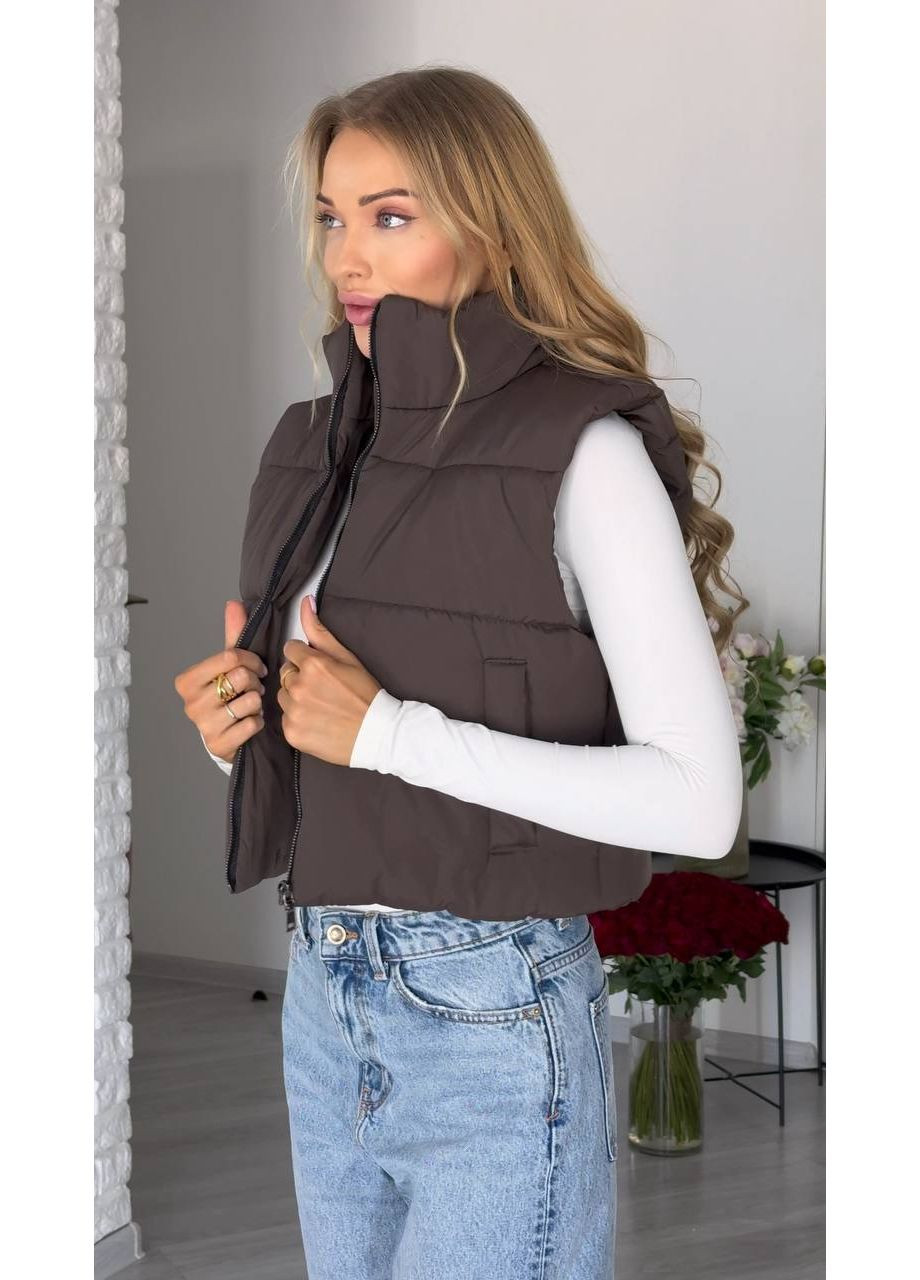 Женская утепленная жилетка — ЗАМЕР В ОПИСАНИИ DK/DL Мода без кордонів (366725455)